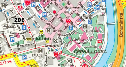 Mapka: Prodejna pe�iva SEVAL na N�dra�n� ulici v centru Ostravy (naproti Komer�n� bance)