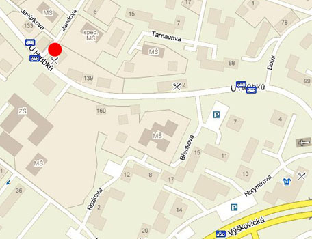 Mapka: Prodejna potravin a pe�iva SEVAL v Ostrav� Z�b�ehu, U Hr�bk� 28/135